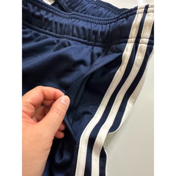 Women XL Adidas Navy Blue Stripe Tracksuit Tracksuit Jacket coat pants - Picture 9 of 11